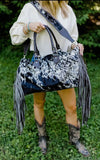 Fringe Cowhide weekender