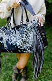 Fringe Cowhide weekender
